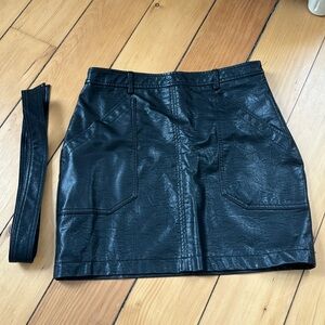 Stella Luce faux leather skirt
